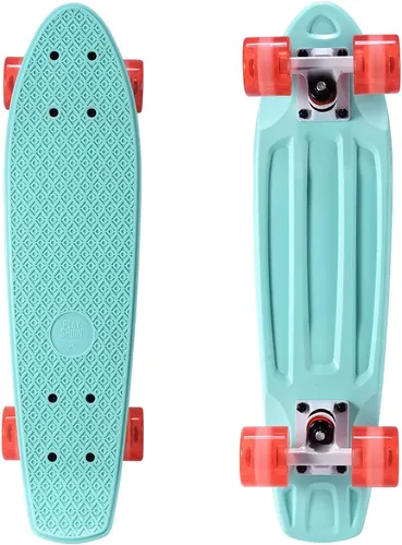 Vista 6 de Playshion - Patineta miniatura de 56 cm/22 pulgadas para principiantes con cubierta resistente