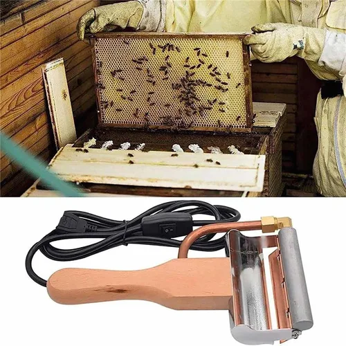 Vista 9 de ERICAT Extractor de miel eléctrico portátil, cuchillo cortador de miel eléctrico con mango aislado, eliminación eficiente de la cera y fácil