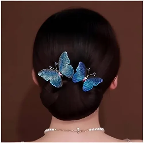 Vista 12 de Ins Style Rizador de Cabello Perezoso Elegante, Creador de Moño de Cabello de Cristal, Accesorios para el Cabello de Moño con Peinado de Torsión