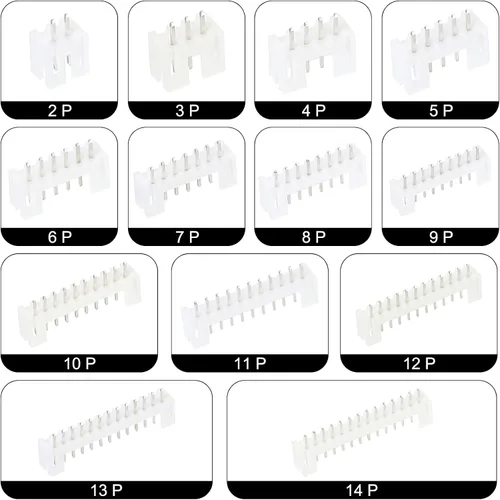 Vista 5 de MECCANIXITY Kits de conectores XH de paso de 0.100 in, adaptador de cable de carcasa de enchufe macho hembra de 2 pines y kits de inmersión