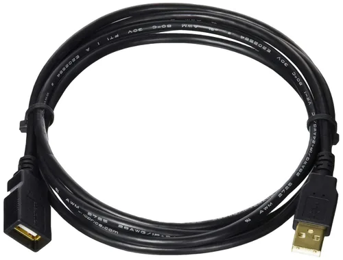 Vista 10 de Monoprice Cable de extensión USB 2.0 A macho a hembra de 3 pies 28/24 AWG (chapado en oro) (105432), color negro