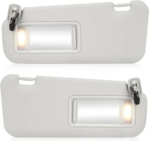 Vista 10 de Visera solar para Mazda 3 2010-2013, lado izquierdo del conductor, repuesto de visera solar gris BBM2-69-320C-75