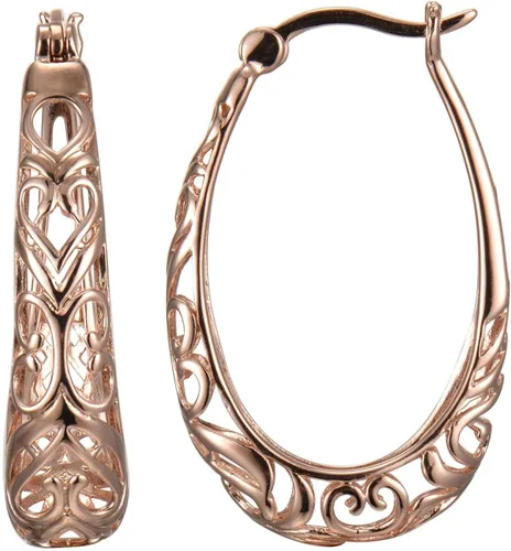 Vista 11 de Amazon Essentials Pendientes de aro ovalados de filigrana de plata de ley (anteriormente colección Amazon)