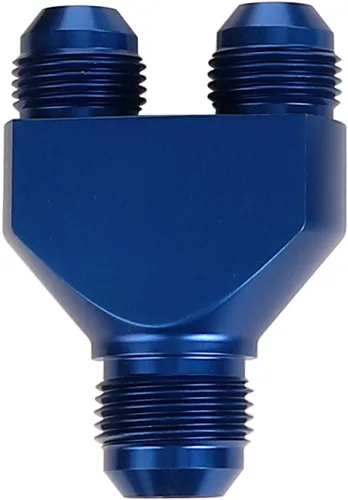 Vista 5 de AC PERFORMANCE -6 AN In to -6 AN Out Y Block Splitter Montaje de combustible Aluminio Negro