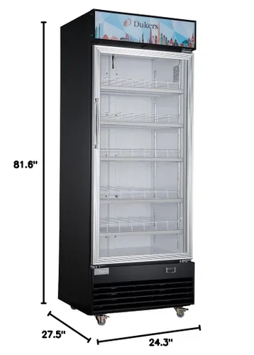 Vista 2 de Dukers Appliance USA LG-430 AZ-LG430 Merchandiser Refrigerador, Acero Inoxidable