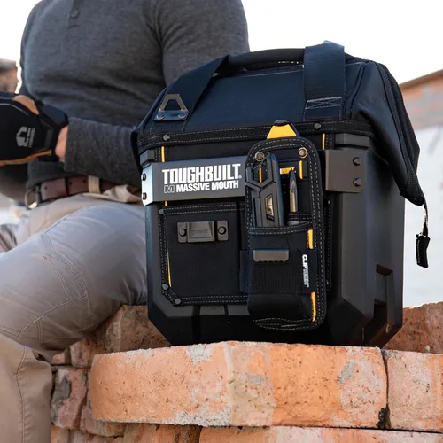 Vista 9 de ToughBuilt ClipTech - Bolsa de herramientas de boca masiva de 12 pulgadas