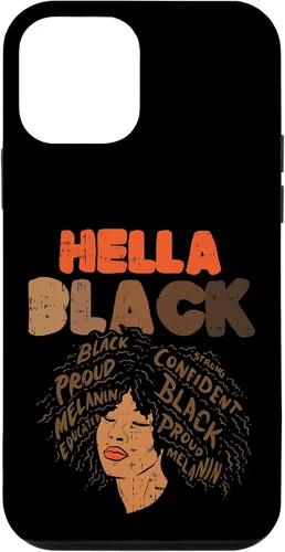 Vista 12 de Funda de regalo para iPhone 14 Hella Black Melanin Afro Woman African Pride BLM