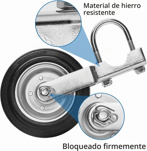 Vista 5 de Puerta giratoria de soporte para rueda de puerta con marcos de puerta de 1-5/8 pulgadas a 2-1/8 pulgadas, rueda de soporte de puerta para puerta