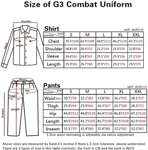 Vista 2 de Emerson Airsoft Militar BDU Traje táctico Combat Gen3 Uniforme Camisa Pantalones