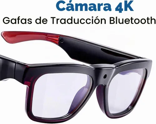 Vista 6 de Gafas inteligentes OHO 4K Bluetooth AI con cámara, lente fotocromática