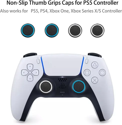 Vista 3 de 4 piezas de repuesto de joystick analógico 3D para controlador PS5, kit de herramientas de reparación de palancas de pulgar compatible