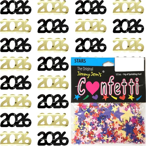 Vista 65 de Confetti Year 2023 Blue Royal, Orange Combo - 2 bolsas de media onza (1 oz)