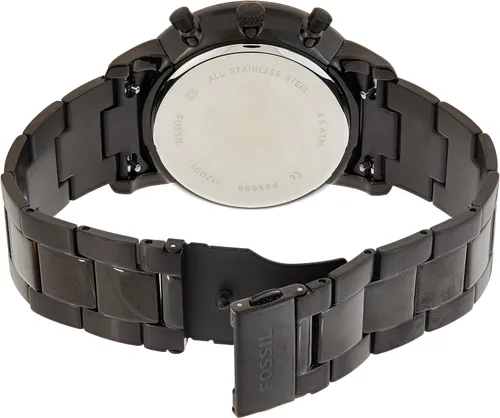Vista 2 de Fossil Reloj analógico de cuarzo para hombre FS5698 negro talla única correa Negro - Correa