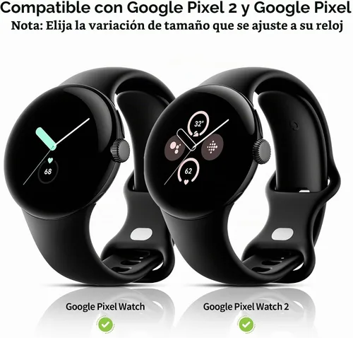 Vista 2 de Suoman Paquete de 3 fundas para Google Pixel Watch 3/2/1 de 1.614 pulgadas, [antiarañazos] protector de pantalla de vidrio templado 9H + cubierta