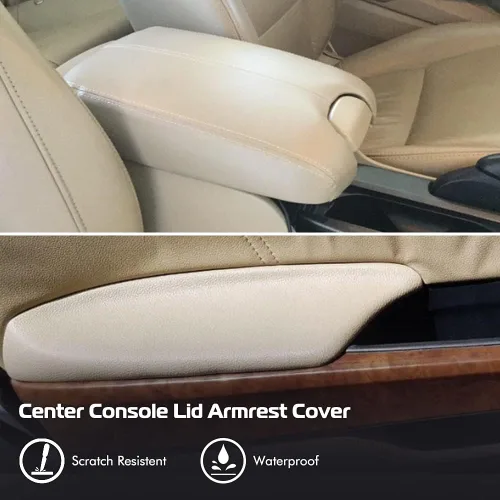 Vista 2 de A ABIGAIL Compatible con Accord Sedan 2008, 2009, 2010, 2011, 2012, cubierta de reposabrazos de consola central y reposabrazos de paneles de puerta