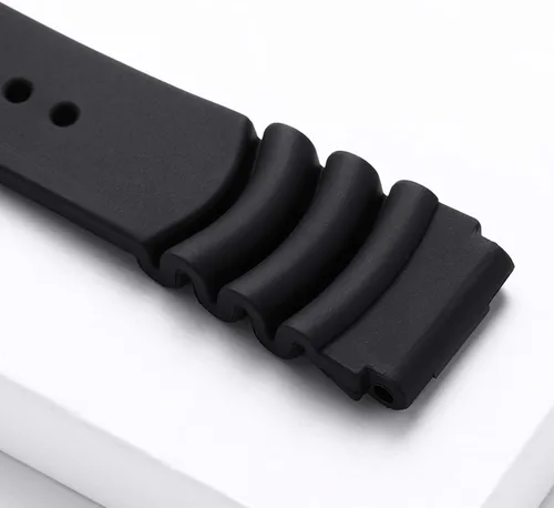 Vista 3 de Silicone Watch Strap For Men Scuba Dive Watches Quick Release Rubber Band 4 Colors BLACK ORANGE BLUE GREEN 20mm 22mm