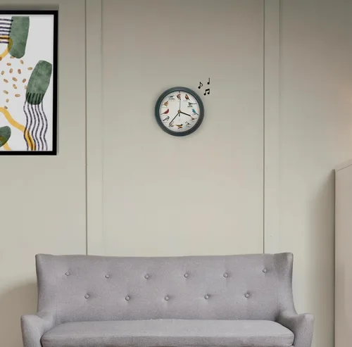 Vista 7 de Mark Feldstein, The Original Singing Bird Clock, edición del 25 aniversario, 8 pulgadas, verde