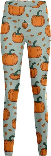 Vista 2 de Leggings de Halloween para mujer, talla grande, pantalones de yoga suaves con estampado gráfico, mallas elásticas para entrenamiento, disfraces