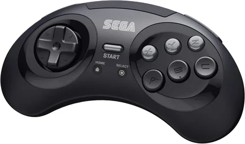 Vista 2 de Retro-Bit Sega Genesis 2.4 GHz Wireless Controller 8-Button Arcade Pad for Sega Genesis OriginalMini, Nintendo Switch, PC, Mac Includes 2 Receivers
