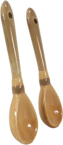Vista 7 de Ebros Gift Wicca Witchcraft Witches Broomsticks - Juego de 2 cucharas de cerámica para café, té, tazas de 4.5 pulgadas de largo