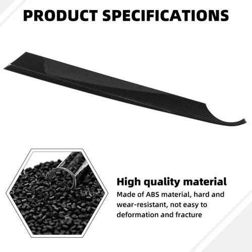 Vista 4 de Cubierta de panel frontal Co-Pilot de fibra de carbono para salpicadero, compatible con Chevrolet Camaro 2017-2024
