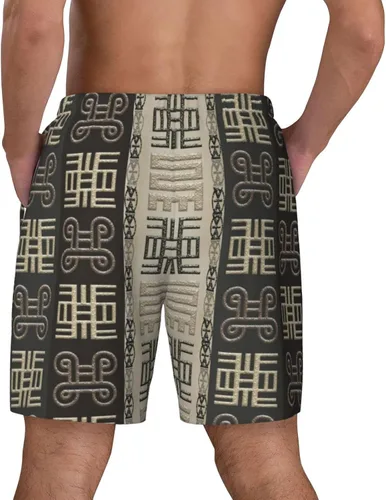 Vista 4 de DKJlitter Men's 2 in 1 Swim Trunks, Fitness Running Shorts, Quick Dry Stretch Swim Shorts Beach Shorts for Summer