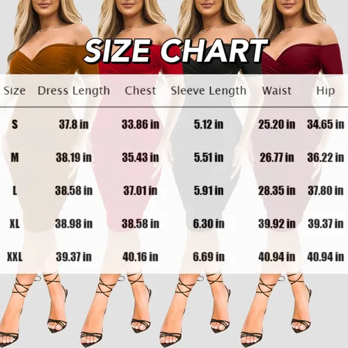 Vista 5 de Ekaliy Vestido midi sexy con hombros descubiertos para mujer