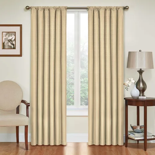 Vista 32 de ECLIPSE Kendall - Cortina térmica opaca moderna con bolsillo para cortinero, para dormitorio o sala de estar (1 panel), 42 x 54 pulgadas, alcachofa