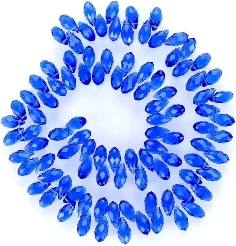 Vista 14 de 200pcs Checa 0.472 in Lágrima facetada Briolette Cristal Perlas Colgante de gota a granel Amatista Púrpura