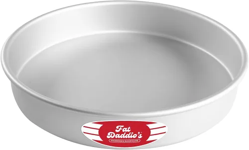 Vista 24 de Fat Daddio's Juego de moldes para pasteles redondos uniformes de aluminio anodizado de 4 niveles, profundidad de 2 pulgadas