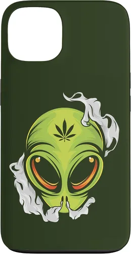 Vista 7 de Alien UFO Cannabis Marijuana Weed Hemp THC Ganja Gift Case for iPhone 17