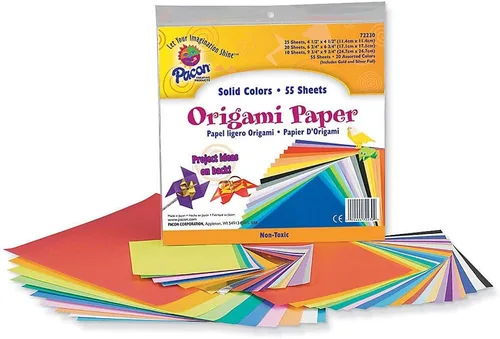 Vista 2 de Pacon Papel de origami, paquete de 55 hojas