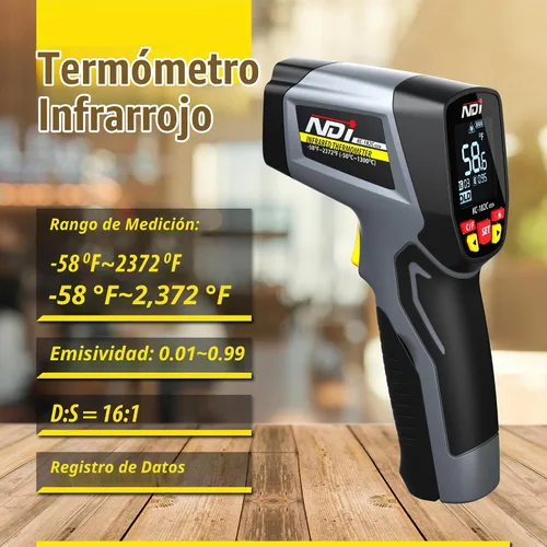 Vista 3 de Termómetro infrarrojo KC182C MAX relación 16:1