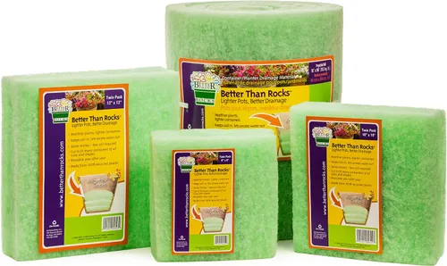 Vista 6 de Better Than Rocks® - Material de drenaje para macetas, 16 x 96 pulgadas, tamaño gigante, cortado para adaptarse a muchas macetas