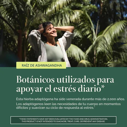 Vista 5 de Gaia Herbs Raíz de Ashwagandha - Suplemento para aliviar el estrés y apoyar el sueño - Apoya niveles de energía equilibrados y perspectiva positiva*