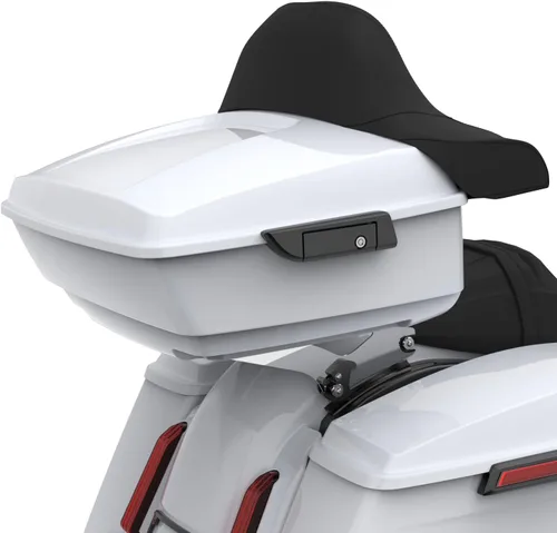 Vista 70 de Moto Onfire King Tour - Maletero con almohadilla de respaldo para Harley Touring 1997+ (Barracuda Silver)