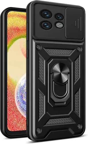 Vista 34 de Compatible con carcasa de soporte Infinix Zero Ultra 5G, con cubierta de lente de cámara deslizante compatible con funda Infinix Zero Ultra 5G Negro