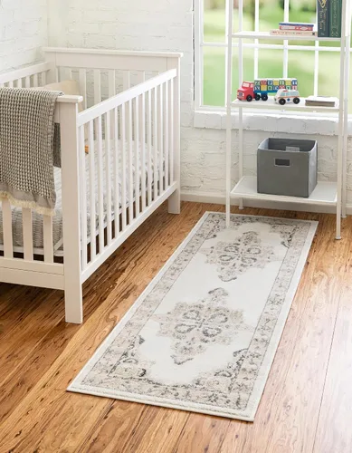 Vista 17 de Unique Loom Parker Collection - Alfombra de área Merakli (2 x 3 pies, rectangular, aguamarina/beige)