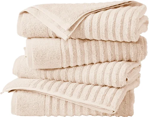 Vista 8 de Great Bay Home Juego de 6 toallas de mano – Toallas 100% algodón – Toallas absorbentes y de secado rápido para el baño (Duna)