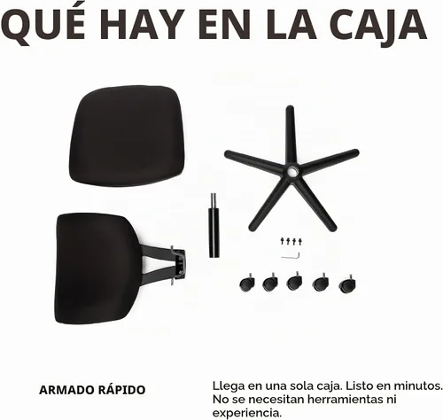 Vista 7 de HON Volt Silla ergonómica de oficina, sin brazos, silla de escritorio de Parte trasera de tela