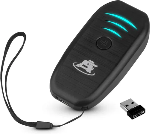 Vista 10 de ScanAvenger Escáner de código de barras Bluetooth portátil mini inalámbrico: escáneres manuales - Pistola de escaneo 1D inalámbrica y recargable