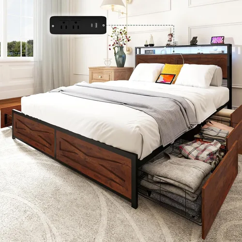 Vista 9 de Zevemomo Base de cama de terciopelo de tamaño matrimonial con cabecera tapizada, cabecera de almacenamiento de terciopelo copetudo, marcos de cama