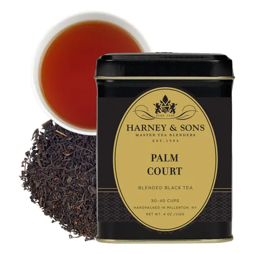 Vista 6 de Harney & Sons Té de Ceilán e India Lata de 4 onzas, té de hojas sueltas, también conocido como Orange Pekoe Mezcla de té negro Assam y Ceilán