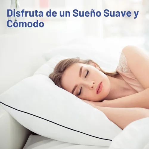 Vista 6 de Vorouhals Colección de Hotel - Juego de 2 almohadas de cama tamaño estándar frescas para dormir, para personas que duermen de espalda, boca abajo