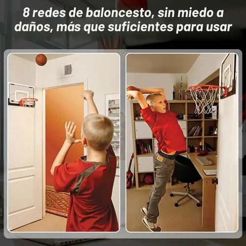 Vista 4 de 8 piezas de mini redes de baloncesto de repuesto para llantas de baloncesto de 8 a 10.25 pulgadas, red de aro de baloncesto pequeña de nailon