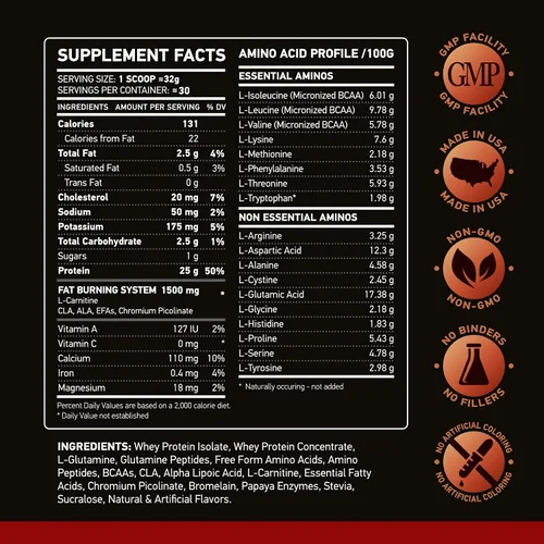 Vista 7 de 100% Lean Suero Complejo 2 pounds, 1