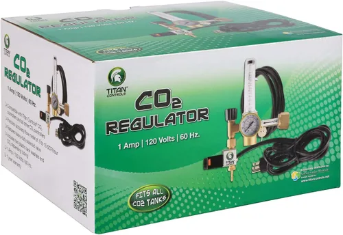 Vista 4 de Titan Controls Regulador de CO₂: compatible con controladores de CO₂ Titan Controls y otros controladores de CO₂, para jardines