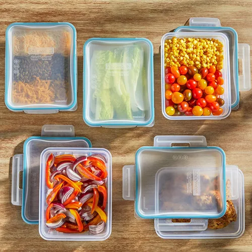 Vista 4 de Snapware Total Solution - Juego de 10 recipientes de plástico para almacenamiento de alimentos y solución total, 10 recipientes de plástico
