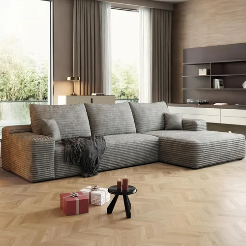 Vista 72 de Sofás seccionales de 105" para sala de estar, sofá cloud con forma de L tapizado, sofás modulares sin estructura rígida, sofá seccional moderno