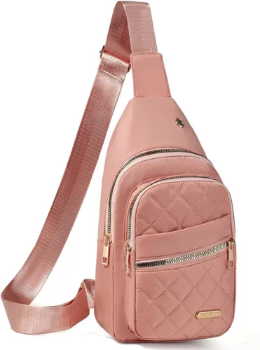 Vista 17 de Banelu Pequeña mochila bandolera bandolera para mujeres y hombres, bolsa de pecho, riñonera cruzada para exteriores, senderismo, viajes, color negro